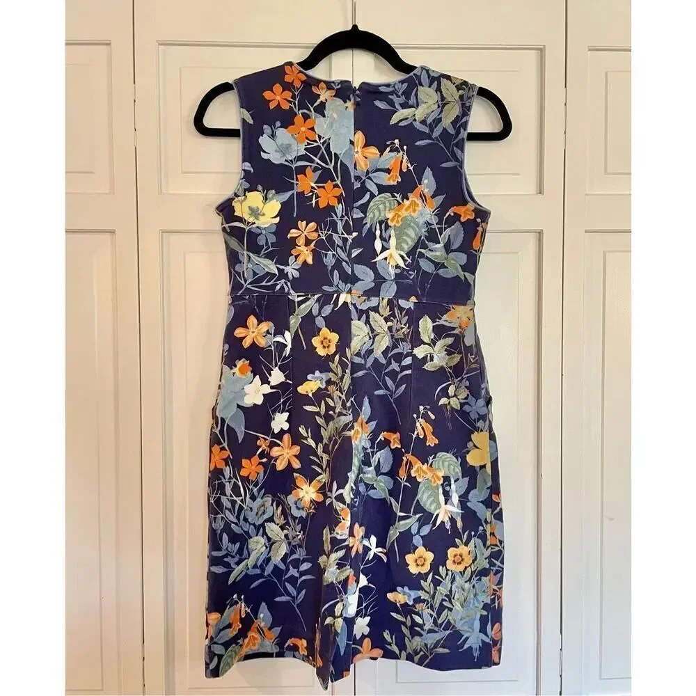 Lands end keyhole floral sleeveless dress size 4p